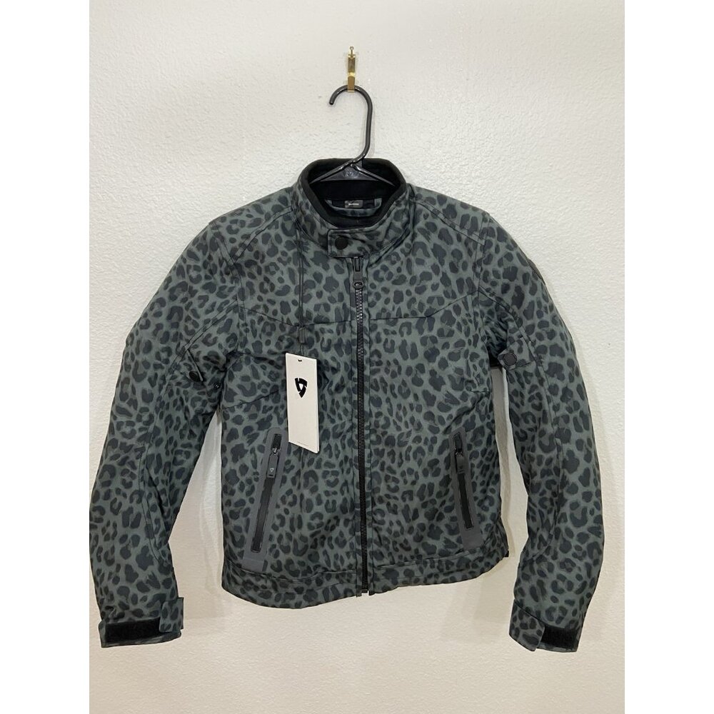 Revit Shade Women’s Waterproof Jacket Leopard Gray Color Size S Tailored Tech